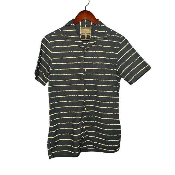 Bonobos Shirt Mens Small Blue/white Button-Down SS Collared Summer Casual - Picture 1 of 4